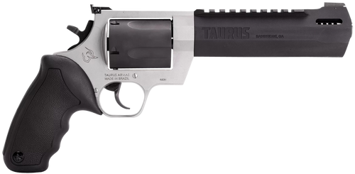 Taurus 2460065RH Raging Hunter  460 S&W Mag 5rd 6.75" Matte Black Oxide Barrel & Cylinder Matte Stainless Steel Frame Black Rubber  with Integrated Cushion Insert Grip                                 