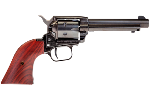 Heritage Mfg RR22999MB4 Rough Rider  22 LR 22 WMR 9 Shot, 4.75" Black Steel Barrel, Black Zinc Alloy Frame, Black Cylinder, Cocobolo Grip, Hammer/Thumb Safety, Exposed Hammer                          