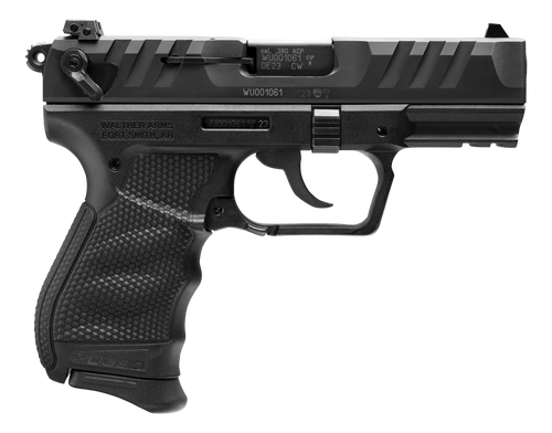 Walther Arms 5050508 PD380  Carry Frame 380 ACP 9+1 3.70" Black Stainless Steel Barrel, Black Serrated Steel Slide, Black Polymer Frame w/Picatinny Rail, Textured Wraparound Grip                      