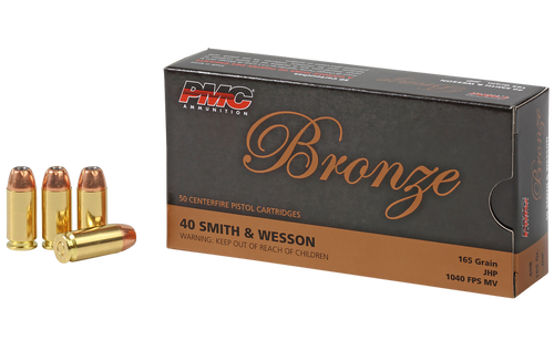 PMC 40B Bronze  40S&W 165gr Jacketed Hollow Point 50 Per Box/20 Case                                                                                                                                    