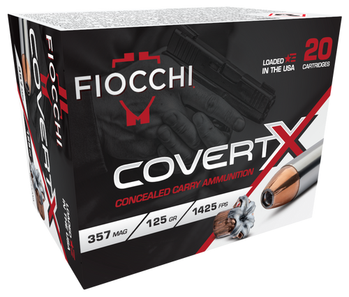 Fiocchi 357CCWA CovertX  357Mag 125gr Jacketed Hollow Point 20 Per Box/10 Case                                                                                                                          