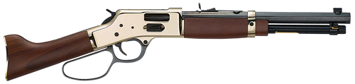 Henry H006GCML Mare's Leg Side Gate 45 Colt (LC) 5+1 12.90" Blued Octagon Barrel, Polished Hardened Brass Rec, American Walnut Furniture, Large Loop Lever, Adj. Sight                                  