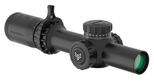 Swampfox Optics THK16241GB Tomahawk II  Black 1-6x24mm 30mm Tube BDC Green Reticle                                                                                                                      
