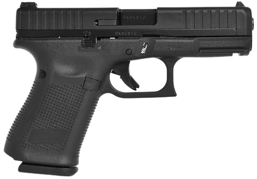 Glock G44 Gen5 Compact 22 LR 10+1 4.02" Black GMB Barrel, Matte Black Serrated Slide, Black Polymer Frame w/Picatinny Rail, Black Textured w/Interchangeable Backstrap Grip, Ambidextrous