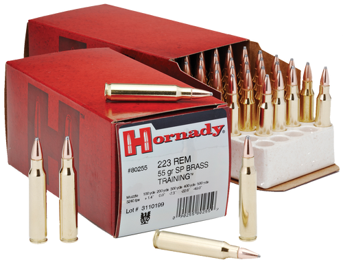 Hornady 80255 Custom  223Rem 55gr Spire Point 50 Per Box/10 Case                                                                                                                                        