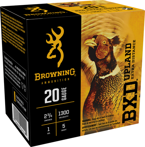 Browning Ammo B193512025 BXD Upland 20Gauge 2.75" 1oz 5Shot 25 Per Box/10 Case                                                                                                                          