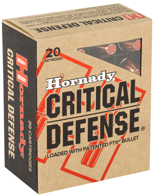 Hornady 90900 Critical Defense  45ACP 185gr Hornady Flex Tip eXpanding 20 Per Box/10 Case                                                                                                               
