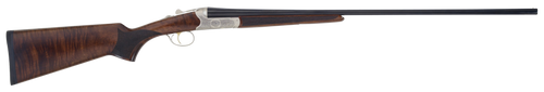 TriStar 38141 Bristol SxS Full Size 410 Gauge Break Open 3" 2rd 28" Blued Side By Side Barrel, Nickel Engraved w/24K Gold Inlay Steel Receiver, Fixed Oiled Turkish Walnut Stock, Right Hand            