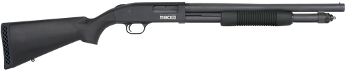 Mossberg 51605 590S  12 Gauge Pump 3" 9+1 18.50" Matte Blued Steel Barrel, Matte Blued Optic Ready Receiver, Fixed Black Synthetic Stock, Right Hand                                                    