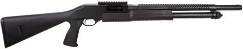 Stevens 19496 320 Security 12 Gauge 3" 5+1 18.50" Matte Black Carbon Steel Barrel, Matte Black Fixed Pistol Grip Stock, Ambidextrous 1-Piece Rail Includes Fixed Cylinder Bore Choke                    