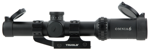 TruGlo TG8516TLR Omnia Tactical Black Anodized 1-6x24mm 30mm Tube Illuminated APTR Reticle                                                                                                              