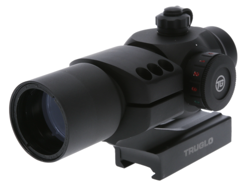 TruGlo TG-TG8230RB Triton  Black Anodized 1x 30mm 3 MOA Illuminated Tri-Color Center Dot Reticle                                                                                                        
