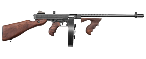 Auto-Ordnance T5P100D 1927A-1 Lightweight Deluxe .45 Cal 100+1 Fixed Walnut Wood Stock, Walnut Grip                                                                                                     