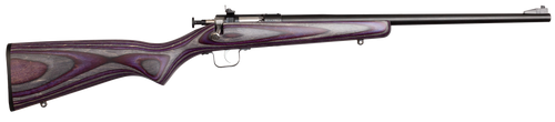 Crickett KSA2228 Youth  22 LR 1rd 16.12" Stainless Steel Barrel, Fixed Front/Adjustable Rear Peep Sights, Purple Laminate Stock w/11.5" LOP, Rebounding Firing Pin Safety                               