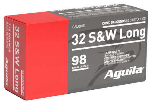 Aguila 1E322340   32S&W Long 98gr Lead Round Nose 50 Per Box/20 Case                                                                                                                                    