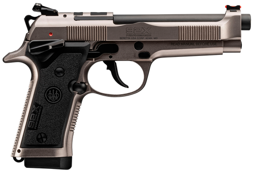 Beretta USA J92XRD21 92X Performance Defensive Full Size Frame 9mm Luger 15+1, 4.90" Black Barrel, Gray Nistan Optic Ready/Serrated Steel Slide & Frame w/Beavertail                                    