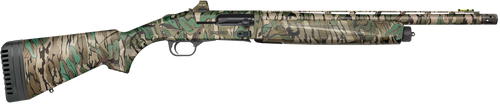 Mossberg 85169 940 Pro Turkey 12 Gauge 4+1 3" 18.50", Mossy Oak Greenleaf, Optic Cut Rec, Self-Draining Synthetic Stock with Adj. Shims, HiViz CompSight Fiber Optic Sight, Includes Holosun Red Dot    