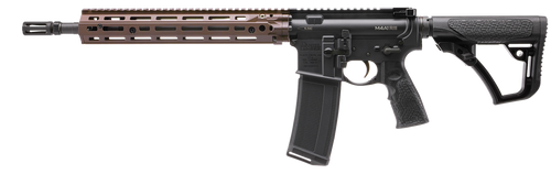 Daniel Defense 0219104238047 M4A1 RIII 5.56x45mm NATO 14.50" 30+1, Black Rec/Furniture, OEM Stock & Grip, 12.50" FDE M-Lok Handgaurd, Ambi Controls, Pinned & Welded Flash Hider                        