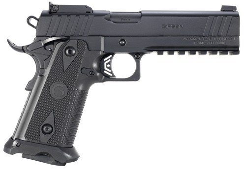 Girsan 395029 Witness2311  9mm Luger 20+1 5" Black Steel Barrel, Black Serrated Steel Slide, Black Polymer Frame w/Beavertail & Picatinny Rail, Black Checkered Polymer Grip, Ambidextrous              