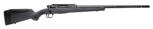Savage Arms 57895 Impulse Mountain Hunter 6.5 Creedmoor 4+1 22" Carbon Fiber Threaded Barrel, Black Aluminum Receiver w/Picatinny Rail, Gray AccuStock Synthetic Stock, Ambidextrous                    