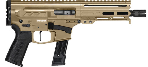 DISSENT MK17 6.5 COYOTE TAN PISTOL 9MM