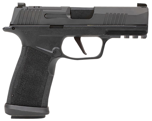 Sig Sauer 365XCA9TACOPS P365-XMACRO TACOPS Compact 9mm Luger 17+1 3.70" Black Barrel, Black Nitron Optic Ready/Serrated Slide, Black Polymer Frame w/Picatinny Rail, Black XMACRO Polymer Grips         