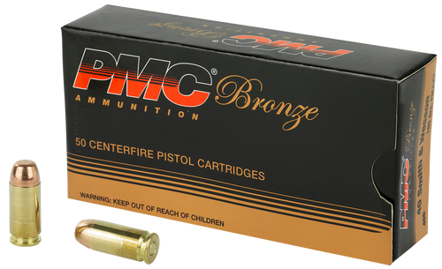 PMC 40D Bronze  40S&W 165gr Full Metal Jacket 50 Per Box/20 Case                                                                                                                                        