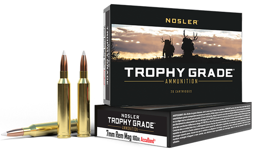 Nosler 47284 Trophy Grade  7mmRemMag 160gr Nosler AccuBond 20 Per Box/10 Case                                                                                                                           