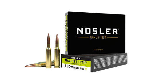 Nosler 40064 Ballistic Tip  6.5Creedmoor 140gr Spitzer Ballistic Tip 20 Per Box/10 Case                                                                                                                 