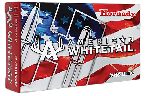 Hornady 82044 American Whitetail  300WinMag 180gr InterLock Spire Point 20 Per Box/10 Case                                                                                                              
