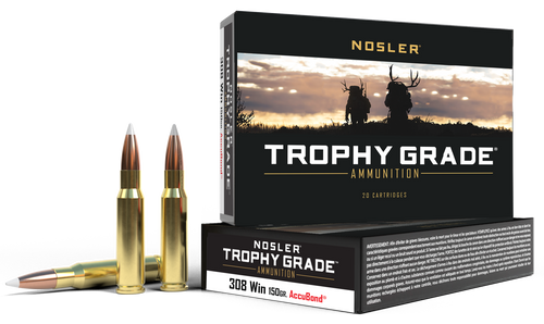Nosler 60056 Trophy Grade  308Win 150gr Nosler AccuBond 20 Per Box/10 Case                                                                                                                              