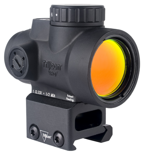Trijicon 2200302 MRO SD  Black 1x25mm 2 MOA Red Dot Reticle Full Co-Witness Mount                                                                                                                       