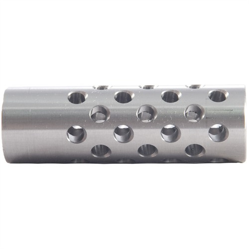 #3 MUZZLE BRAKE 22 CALIBER 9/16-24 SS SILVER