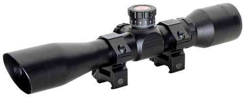 Truglo TG8504BT Tru-Brite Xtreme Compact Tactical 4x 32mm Obj 20.79 ft @ 100yds FOV 1" Tube Black Finish Mil-Dot                                                                                        