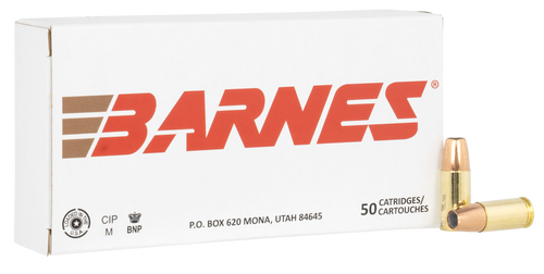 Barnes Bullets 32516   9mmLuger 124gr Sierra Jacketed Hollow Point 50 Per Box/10 Case                                                                                                                   