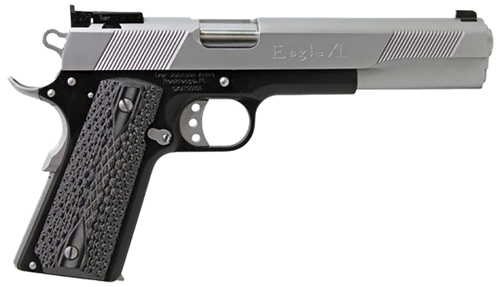 Iver Johnson Arms EAGLEXL10DS Eagle XL  Full Size Frame 10mm Auto 15+1 6" Stainless Steel Barrel, Matte Black Steel Long/Serrated Slide, Black Steel Frame w/Beavertail, G10 Grip                       