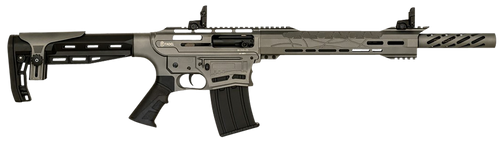 Citadel CBOSS2512TG Boss-25  12 Gauge Semi-Auto 3" 5+1 18.75" Black Steel Threaded Barrel, Tungsten Gray Picatinny Rail Receiver, Black Adj Comb Synthetic Stock, Black Finger Groove Grip              