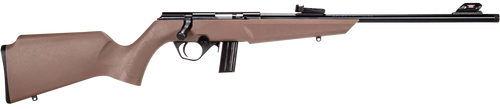 Rossi RB22L1611FDE RB22  Compact 22 LR 10+1, 16" Matte Black Button Rifled Free Floating Steel Barrel, Matte Black Stainless Steel Receiver, Flat Dark Earth Monte Carlo Stock, Right Hand              