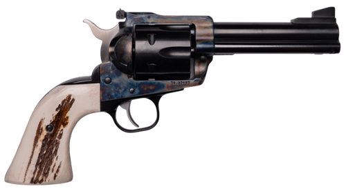 Cnc Firearms CNCBLKHWK45 Ruger Blackhawk Limited Production 45 ACP/45 Colt (Long Colt) 6 Shot 4.75" Blued Barrel & Cylinder, Color Case Hardened Allor Steel Frame, Stag Grip, Exposed Hammer           