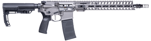 Patriot Ordnance Factory 02049 Minuteman  300 Blackout 30+1 13.75" Black Nitride Barrel/ Tungsten Cerakote Aluminum Receiver Picatinny Rail                                                             