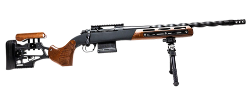 Horizon Firearms RF030L472210F99 Venatic Max 25 Creedmoor 5+1 22"  Nano Flat Black Fluted Threaded Barrel, Black DLC Aluminum Receiver w/Picatinny Rail, Woox Furiosa Aluminum/Wood Stock, Right Hand   