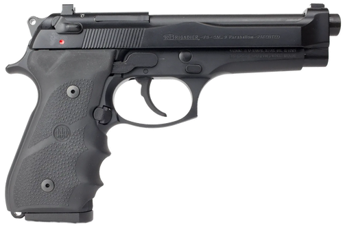 Beretta USA J92F700M 92FS Brigadier Full Size Frame 9mm Luger 15+1 4.70" Black Inox Steel Barrel, Black Bruniton Serrated Steel Slide, Black Aluminum Frame w/Beavertail, DA/SA, Ambidextrous           