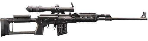 Zastava Arms Usa SR91762 M91 w/Optic 7.62x54mmR 10+1 24" Black Nitride Threaded Barrel, Black Anodized Picatinny Rail Steel Receiver, Black Synthetic Adjustable Stock, POSP 4x24 Rifle Scope           