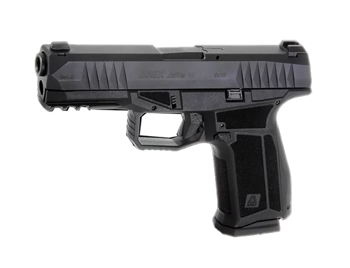 AREX 815537024074 Delta M Gen2 Compact Frame 9mm Luger 15+1 4" Black Steel Barrel, Black Nitride Steel Optic Cut/Serrated Slide, Black Polymer Frame w/Picatinny Rail, Black Stippled Grip, Ambidextrous