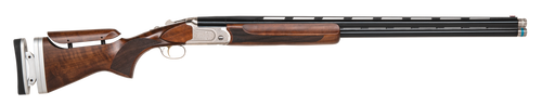 Mossberg 75474 Gold Reserve  12 Gauge 30" 2rd 3" Polished Silver with Scroll & Inlay Engraved Rec Satin Black Walnut Fixed Stock Right Hand Full Size Includes Ext. Sport Set Chokes (5)                