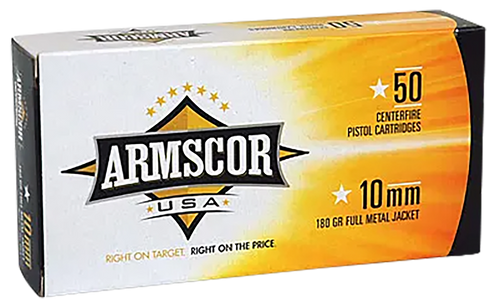 Armscor FAC102N USA  10mmAuto 180gr Full Metal Jacket 50 Per Box/20 Case                                                                                                                                