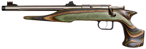 Chipmunk 41105 Hunter Adult 22 Mag 1rd 9" Threaded Stainless Steel Single Shot Barrel, Camo Laminate Stock                                                                                              