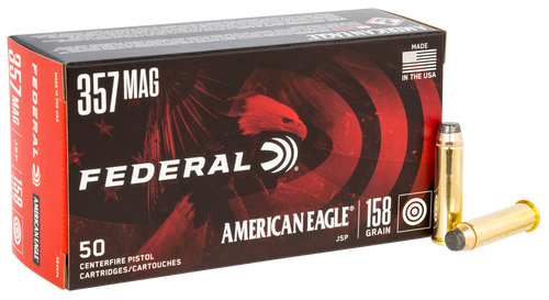 Federal AE357A American Eagle Handgun 357Mag 158gr Jacketed Soft Point 50 Per Box/20 Case                                                                                                               