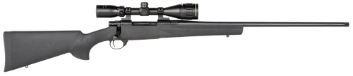 Howa HGP27MMB M1500 Gamepro Gen2 7mm Rem Mag 3+1 24" Threaded Barrel, Blued Metal Finish, Black Fixed Hogue Pillar-Bedded Overmolded Stock, Includes GamePro 4-12x40mm Scope                            