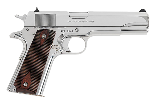 Colt Mfg O1911CBS38 1911 Government 38 Super 9+1 5" Stainless Steel Barrel, Bright Stainless Serrated Slide, Bright Stainless Steel Frame w/Beavertail                                                  